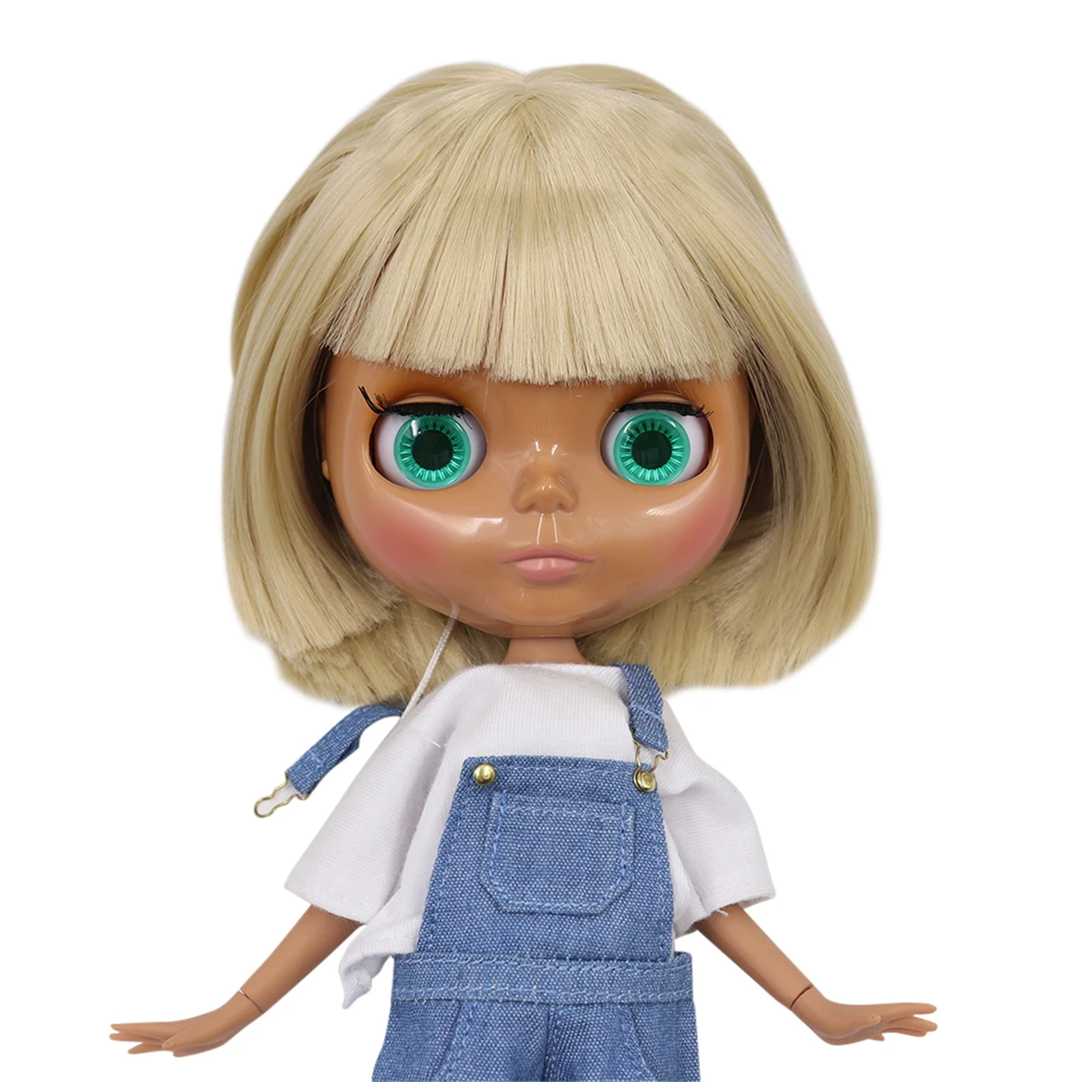 ICY DBS Blyth Doll dark skin joint body short Blonde hair shiny face 30cm 1/6 bjd toy 30cm anime girls gift random eyes colors
ICY DBS Blyth Doll dark skin joint body short Blonde hair shiny face 30cm 1/6 bjd toy 30cm anime girls gift random eyes colors