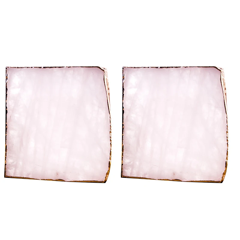 2Pcs Agate Slice Pink Agate Coaster Teacup Tray Decorative Design Stone Coaster Gold Edges Home Decor Gemstone Coaster Natural C
2Pcs Agate Slice Pink Agate Coaster Teacup Tray Decorative Design Stone Coaster Gold Edges Home Decor Gemstone Coaster Natural C