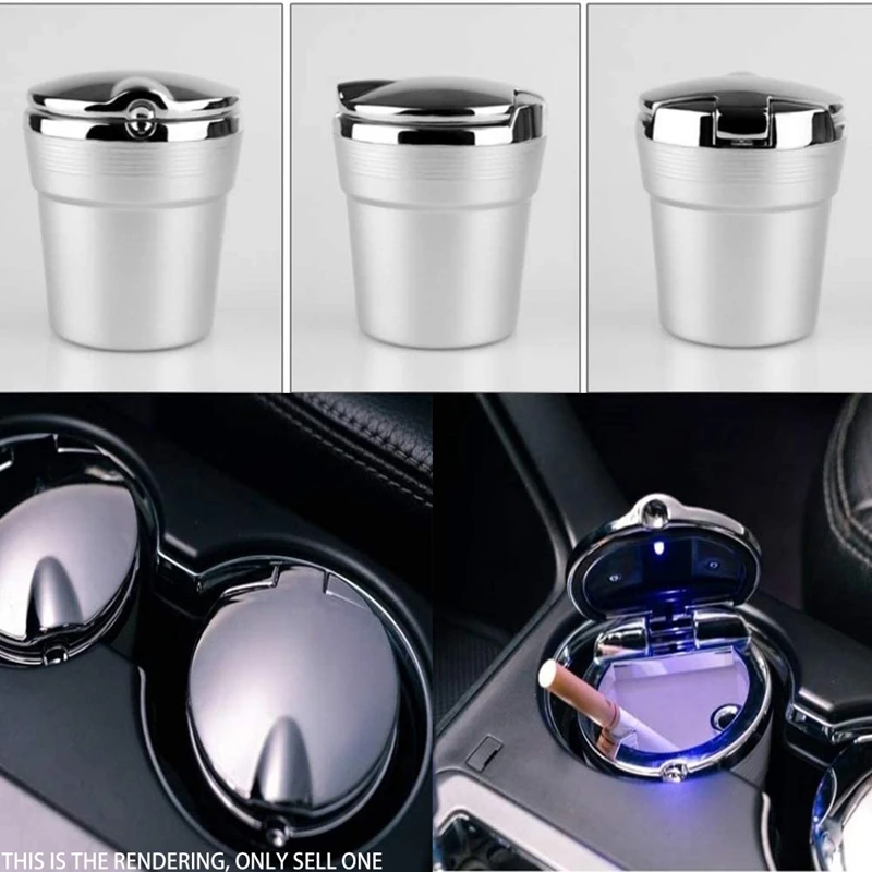 Portable Detachable with Blue Light Indicator Smokeless Car Ashtray 
Portable Detachable with Blue Light Indicator Smokeless Car Ashtray