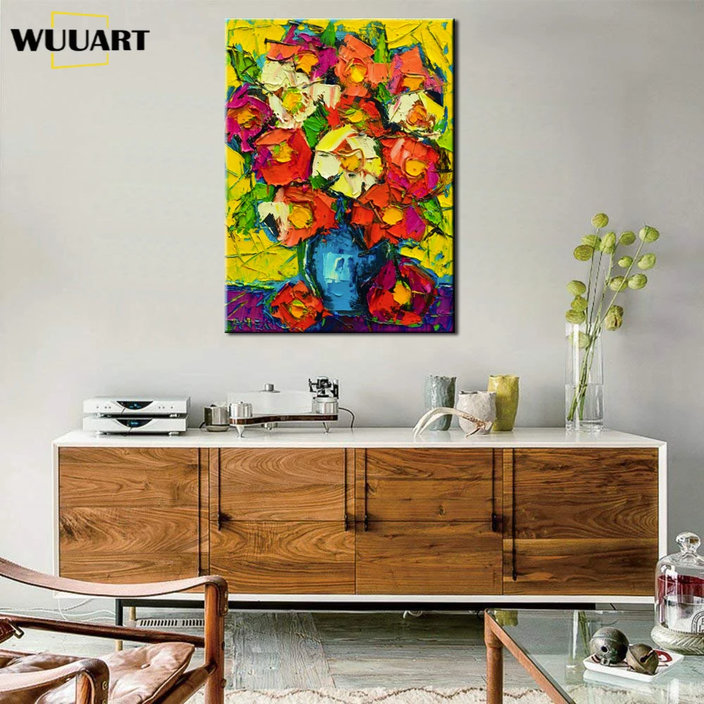 Thick Texture Hand Painted Flower Canvas Oil Painting High Quality Home living Room Interior Decoration Painting Abstract Mural
Thick Texture Hand Painted Flower Canvas Oil Painting High Quality Home living Room Interior Decoration Painting Abstract Mural