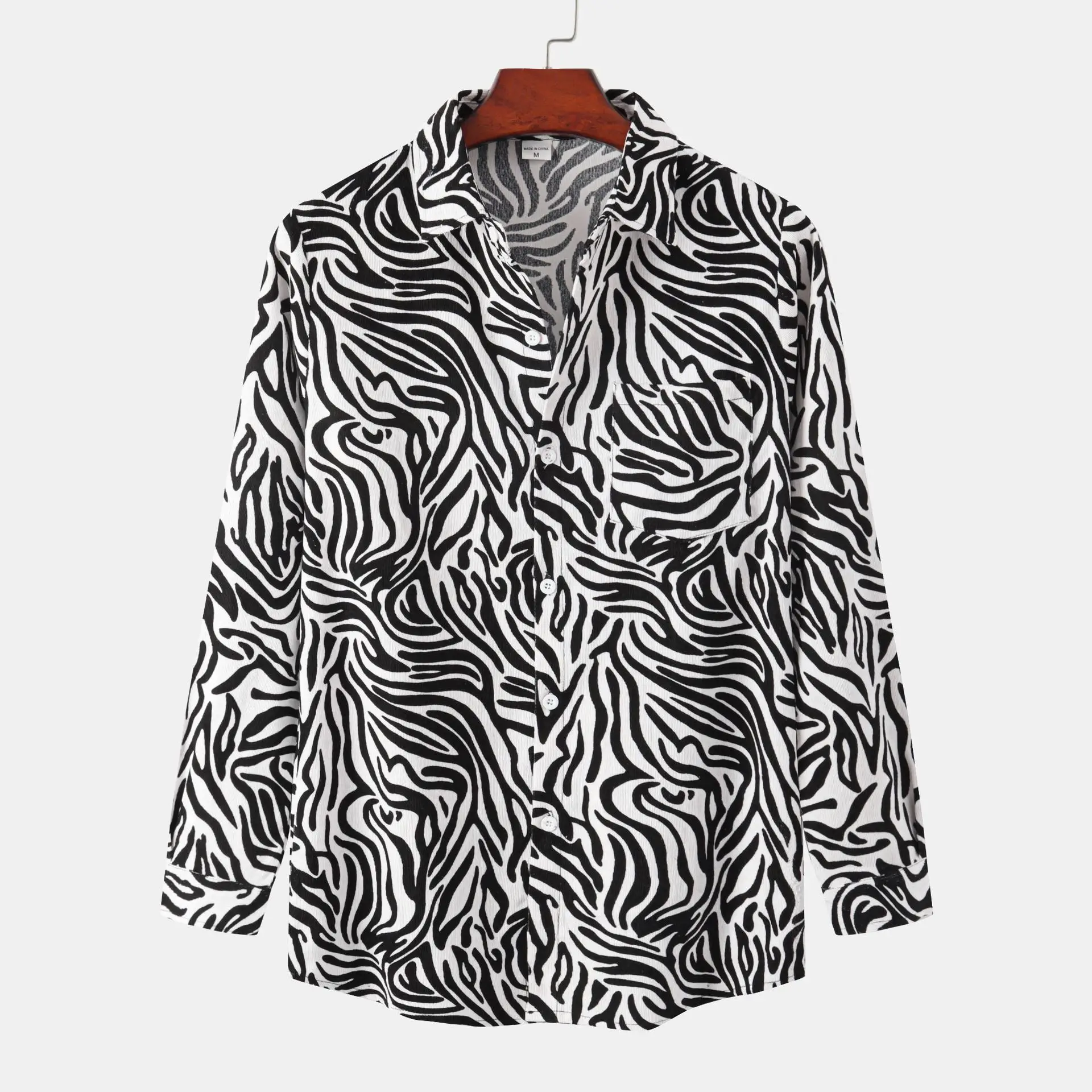 PARKLEES 2021 Autumn Zebra Print Corduroy Shirts for Men Plus Size Long Sleeve Shirt Jacket Stylish Casual Daily Streetwear
PARKLEES 2021 Autumn Zebra Print Corduroy Shirts for Men Plus Size Long Sleeve Shirt Jacket Stylish Casual Daily Streetwear