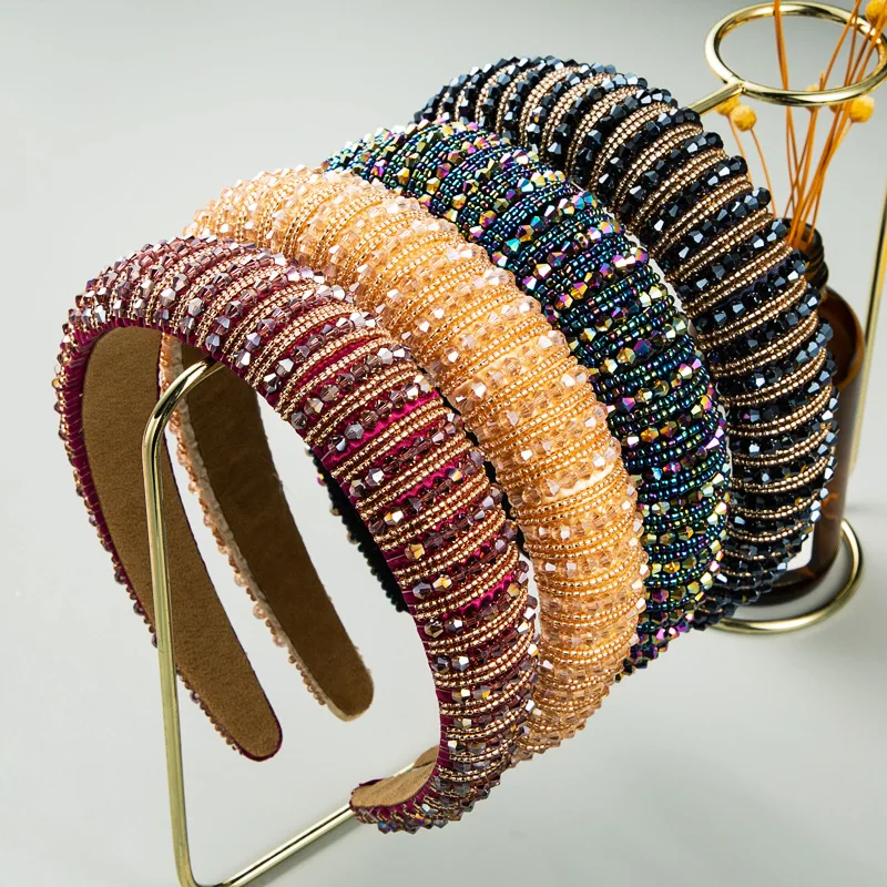 Luxury Bling Crystal Headband Hair Accessories For Women Handmade Beaded Hairbands Makeup Headwear Designer Headbands Bow Bands
Luxury Bling Crystal Headband Hair Accessories For Women Handmade Beaded Hairbands Makeup Headwear Designer Headbands Bow Bands