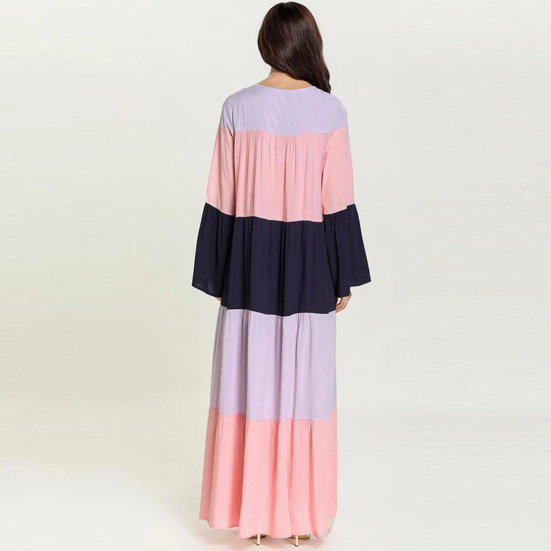 New Muslim Dress Middle East Kimono Moroccan Plus Size Women's Islamic Turkey Multicolor Contrast Stitching Casual Arab Skirt
New Muslim Dress Middle East Kimono Moroccan Plus Size Women's Islamic Turkey Multicolor Contrast Stitching Casual Arab Skirt
