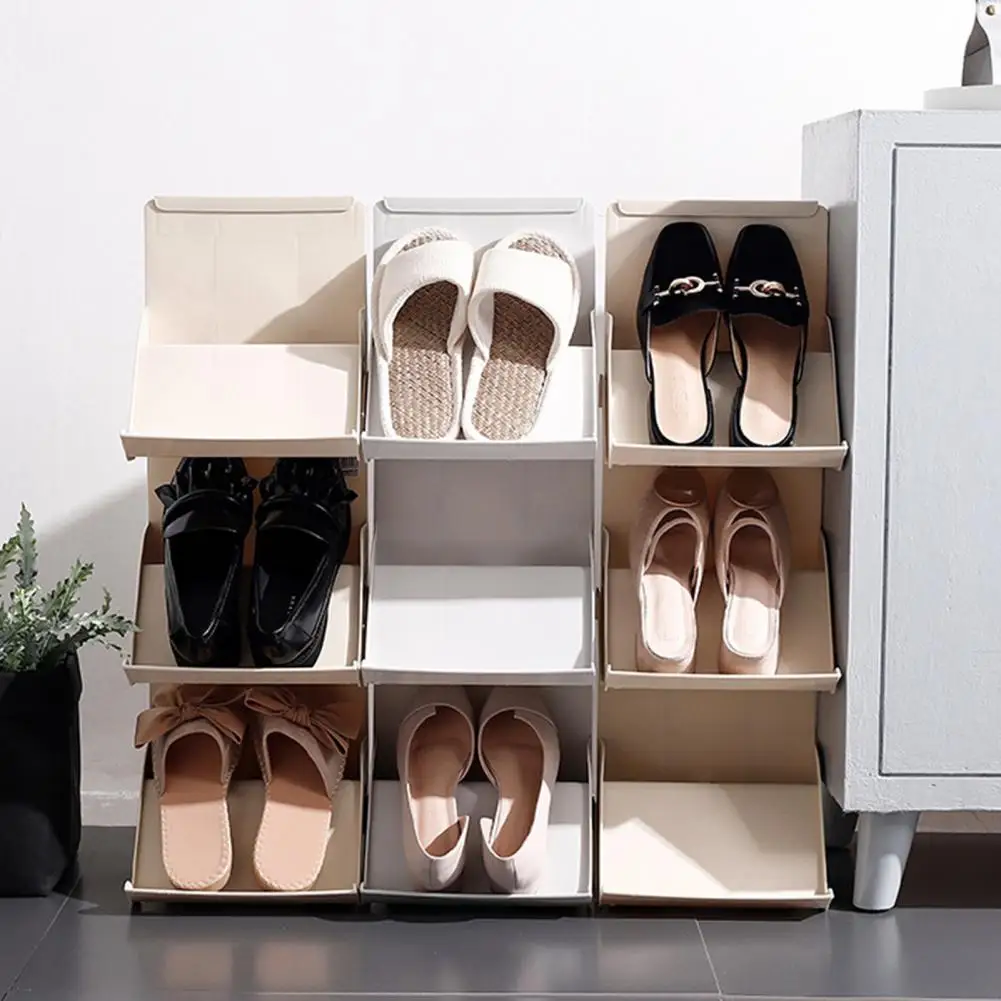 Household Plastic Assemble Shoes Rack Cabinet Stackable Space-saving Holder
Household Plastic Assemble Shoes Rack Cabinet Stackable Space-saving Holder