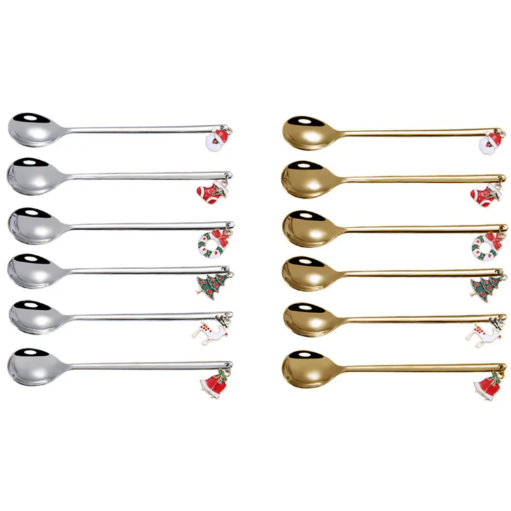 6PCS Coffee Spoon Mixing Scoops Stirring Spoons Stainless Steel Spoon Christmas Gift Box Set Party Table Ornaments Coffee Spoon
6PCS Coffee Spoon Mixing Scoops Stirring Spoons Stainless Steel Spoon Christmas Gift Box Set Party Table Ornaments Coffee Spoon