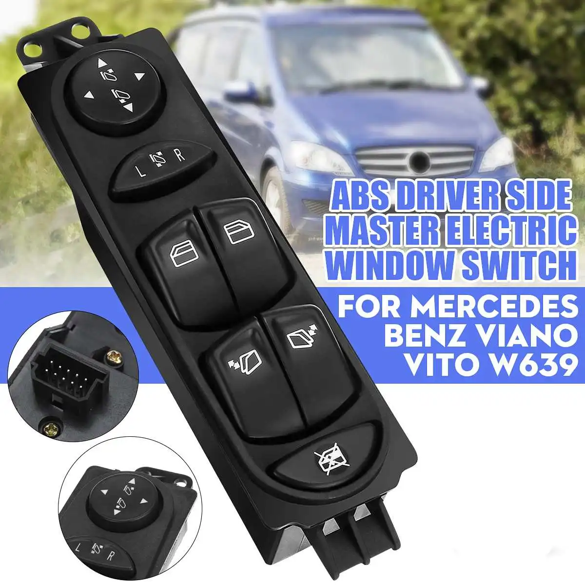 Выключатель стеклоподъемника A6395451313 6395451313 для Mercedes-Benz Viano Wieland W639 2006-2012
Выключатель стеклоподъемника A6395451313 6395451313 для Mercedes-Benz Viano Wieland W639 2006-2012