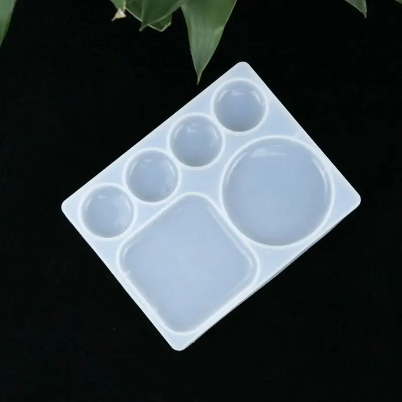 Crystal Epoxy Resin Mold Palette Casting Mould Handmade DIY Crafts Pendant Jewelry Making Tools