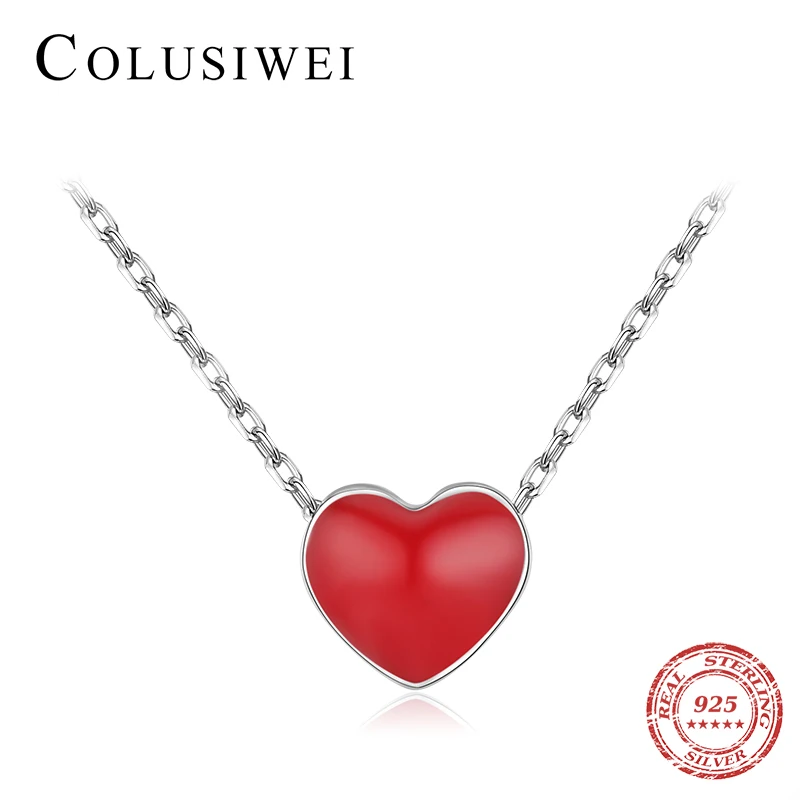 Colusiwei Cute Romantic Enamel Red Green Pink Love Hearts 925 Sterling Silver Link Chain Pendant Neckalce for Women Fine Jewelry
Colusiwei Cute Romantic Enamel Red Green Pink Love Hearts 925 Sterling Silver Link Chain Pendant Neckalce for Women Fine Jewelry