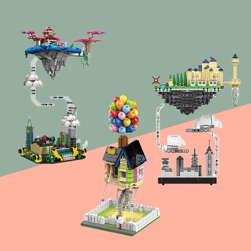 NEW Sky City Balloon UP House Tensegrity Sculptures Anti Gravity Dynamics Physics Balance Building Blocks Bricks Toys Gifts
NEW Sky City Balloon UP House Tensegrity Sculptures Anti Gravity Dynamics Physics Balance Building Blocks Bricks Toys Gifts