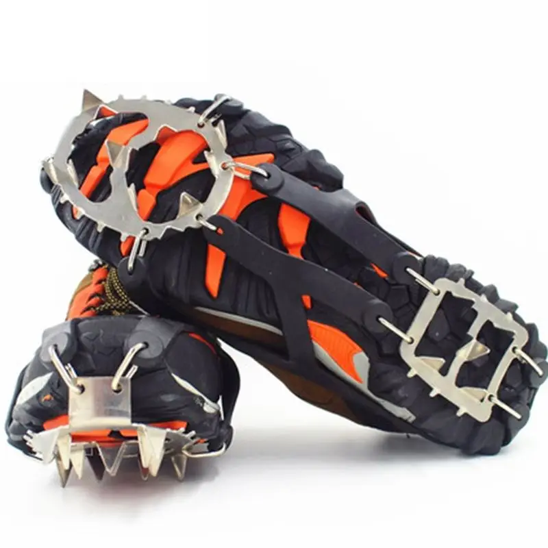 Boot Grips Shoe Cleats Ice Snow Traction Spikes Stainless Steel Anti Slip 18 Teeth Crampons Shoes Outdoor Safe Stainless Steel S
Boot Grips Shoe Cleats Ice Snow Traction Spikes Stainless Steel Anti Slip 18 Teeth Crampons Shoes Outdoor Safe Stainless Steel S