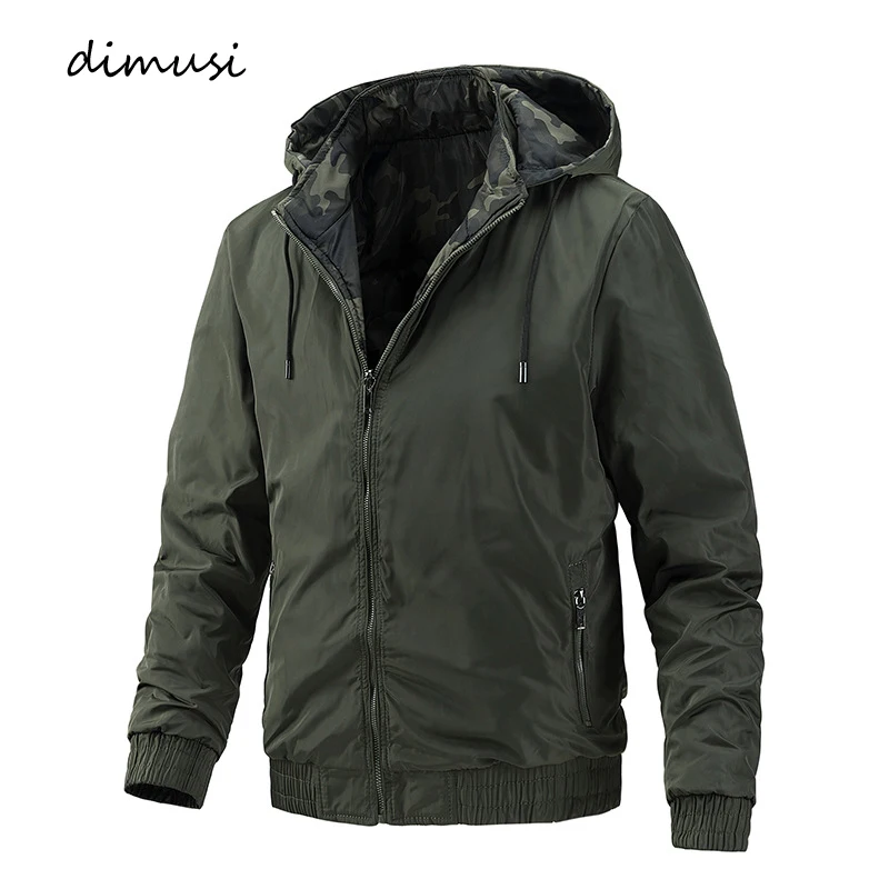 DIMUSI Men's Bomber Jackets Male Slim Fit Hooded Coats Casual Outwear Both-Side Wear Baseball Uniform Jackets Man Clothing
DIMUSI Men's Bomber Jackets Male Slim Fit Hooded Coats Casual Outwear Both-Side Wear Baseball Uniform Jackets Man Clothing