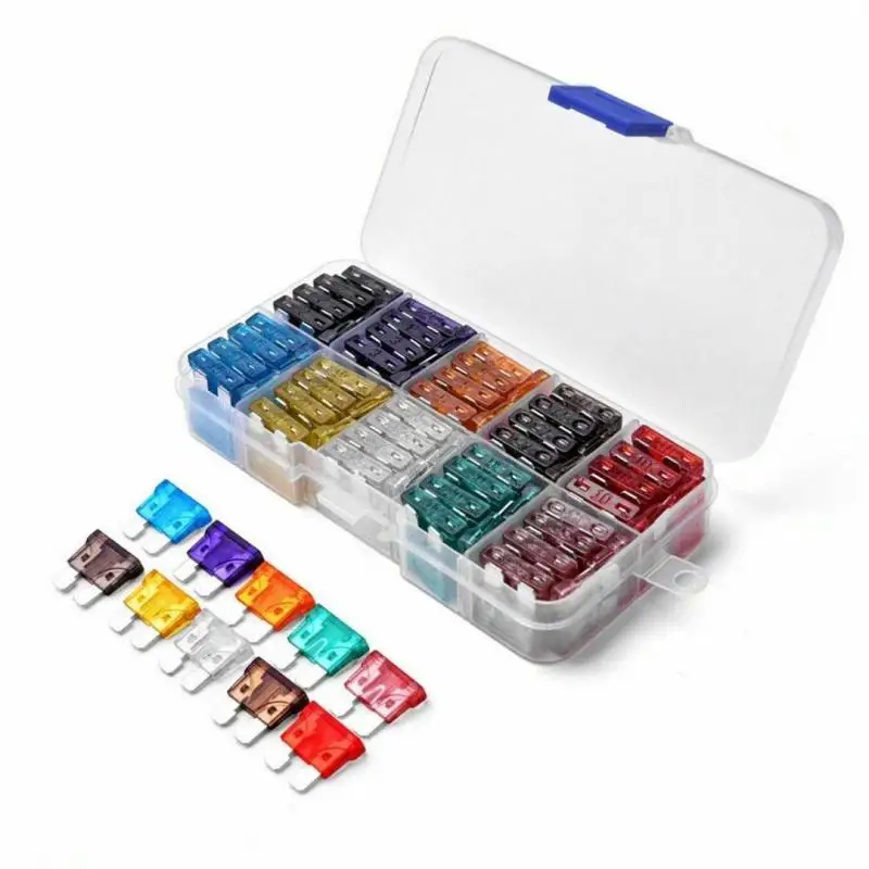 100PCS Car Fuses 2A 3A 5A 7.5A 10A 15A 20A 25A 30A 35A Amp with Box Clip Assortment Auto Blade Type Fuse Set
100PCS Car Fuses 2A 3A 5A 7.5A 10A 15A 20A 25A 30A 35A Amp with Box Clip Assortment Auto Blade Type Fuse Set