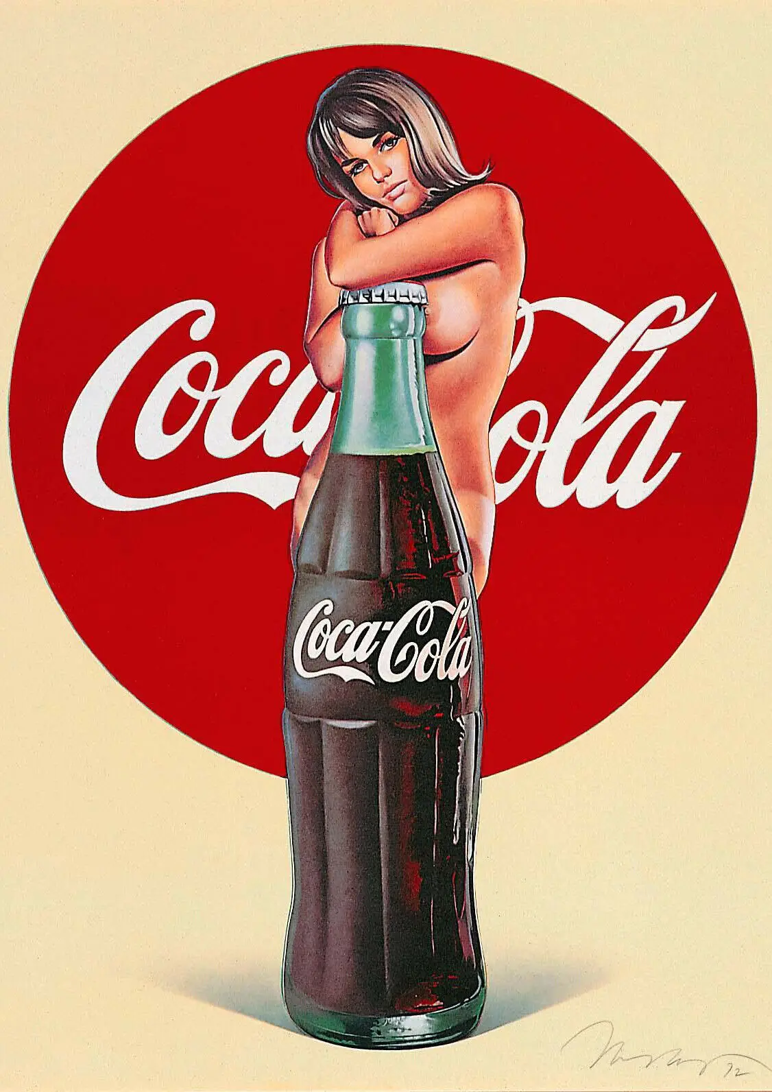 Винтажные шелковые художественные принты Cola Pin-Up Girl для украшения стен гостиной