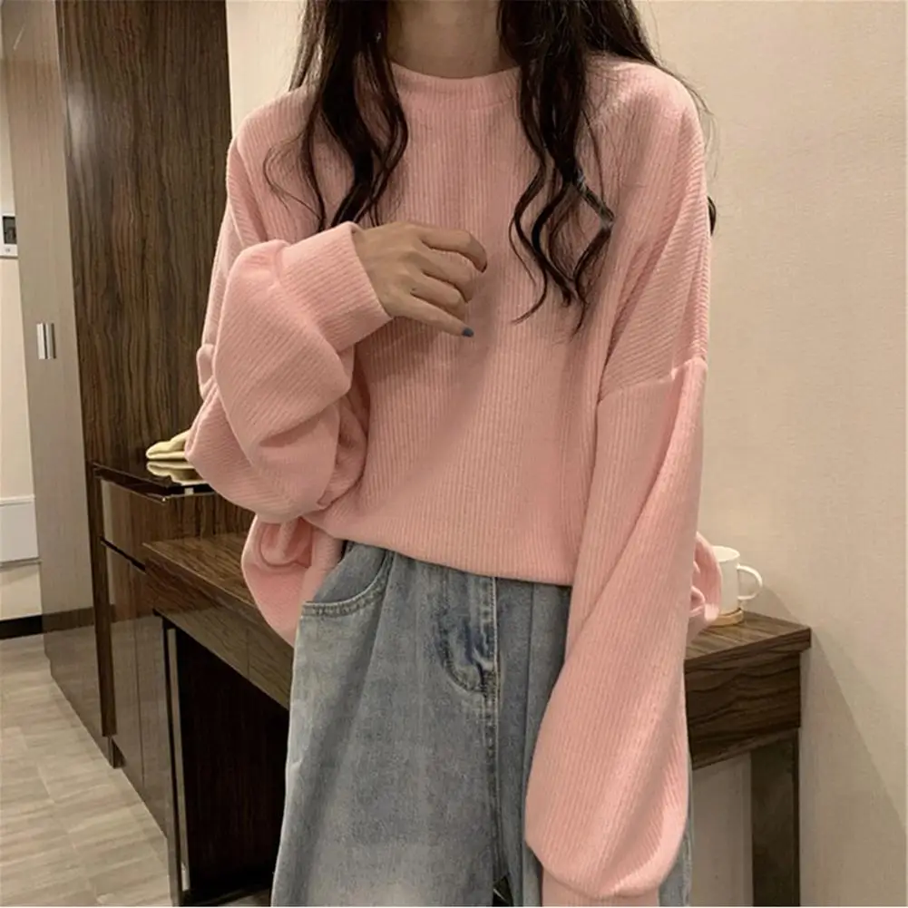 Women Long-sleeved Sweatshirt Crew Neck Classic Loose Casual Lightweight Long Sleeve Tops Long Sleeve Shirts Pullover Tops
Women Long-sleeved Sweatshirt Crew Neck Classic Loose Casual Lightweight Long Sleeve Tops Long Sleeve Shirts Pullover Tops