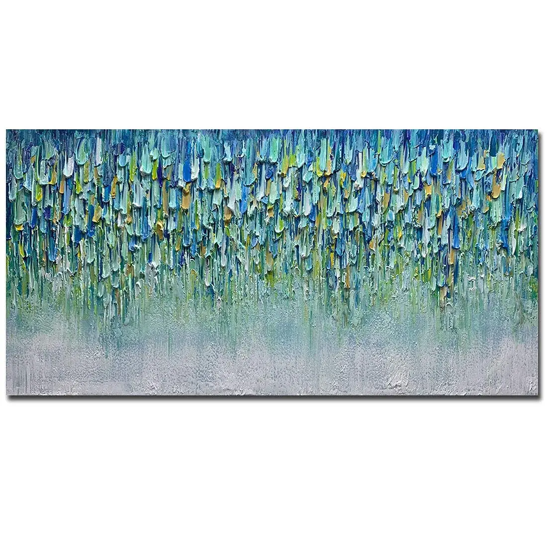 Hand Painted Modern Art Heavy Texture Blue Green Aqua Abstract Oil Painting Artwork No Framed Wall Art Living Room Bedroom Decor
Hand Painted Modern Art Heavy Texture Blue Green Aqua Abstract Oil Painting Artwork No Framed Wall Art Living Room Bedroom Decor