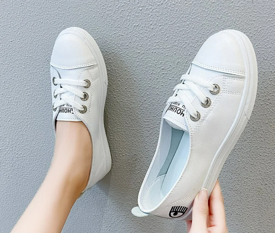 Women Vulcanized Shoes Fashion Simple Classic Breathable Platform Anti-slip Flat Soft PU Leather Female White Sneakers
Women Vulcanized Shoes Fashion Simple Classic Breathable Platform Anti-slip Flat Soft PU Leather Female White Sneakers