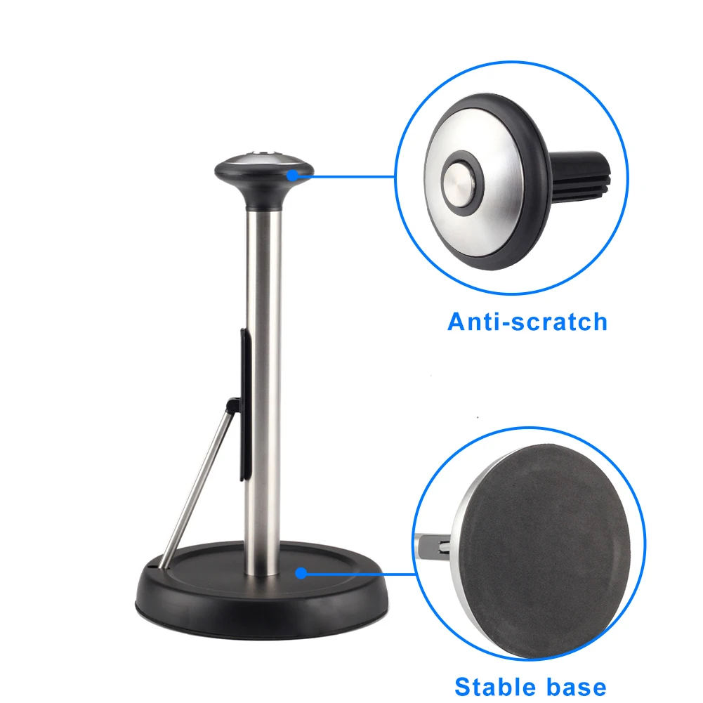 Paper Roll Holder Bathroom Towel Accessories Stainless Steel Durable Free Standing Desktop Kitchen Tool Easy Install Round Base
Paper Roll Holder Bathroom Towel Accessories Stainless Steel Durable Free Standing Desktop Kitchen Tool Easy Install Round Base