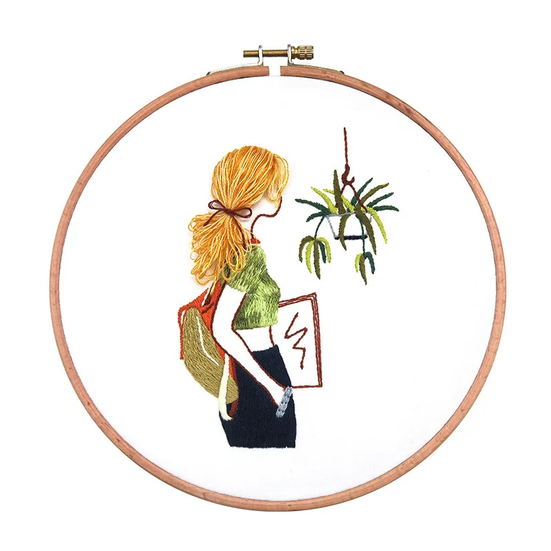 Modern Lady Embroidery Kit DIY Needlework Fashion Girls Needlecraft for Beginner Cross Stitch Artcraft(Without Hoop)
Modern Lady Embroidery Kit DIY Needlework Fashion Girls Needlecraft for Beginner Cross Stitch Artcraft(Without Hoop)