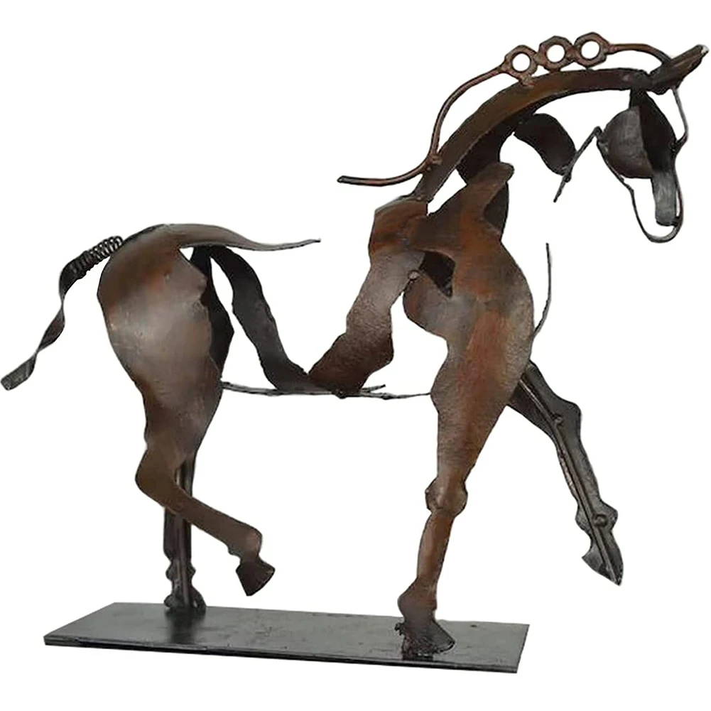 Art Metal Horse Sculpture 24*20*6CM Three Dimensional Horse Statue Ornamen Handmade Decoration Sculpture Handicraft
Art Metal Horse Sculpture 24*20*6CM Three Dimensional Horse Statue Ornamen Handmade Decoration Sculpture Handicraft