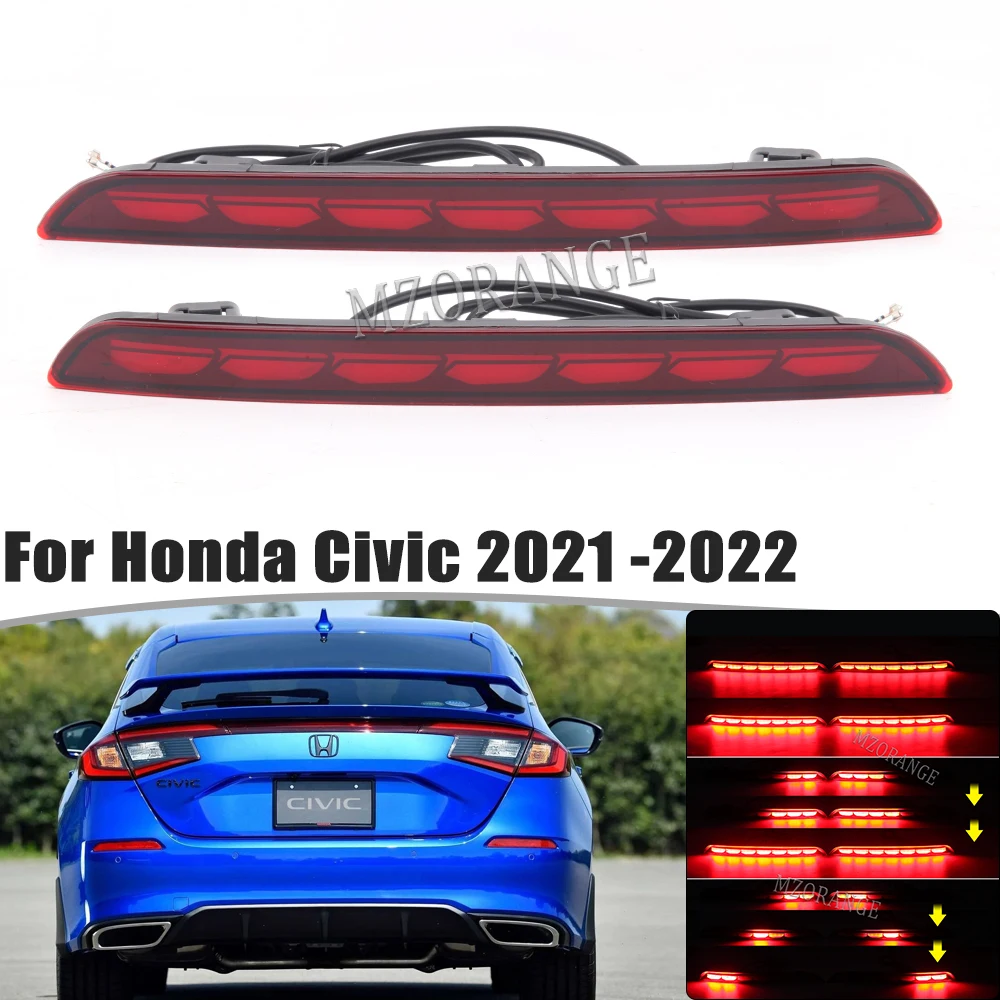 2PCS LED Rear Bumper Light For Honda Civic 2021 2022 Rear Brake Fog Lamp Reflector Turn Signal Light Car Accessories
2PCS LED Rear Bumper Light For Honda Civic 2021 2022 Rear Brake Fog Lamp Reflector Turn Signal Light Car Accessories