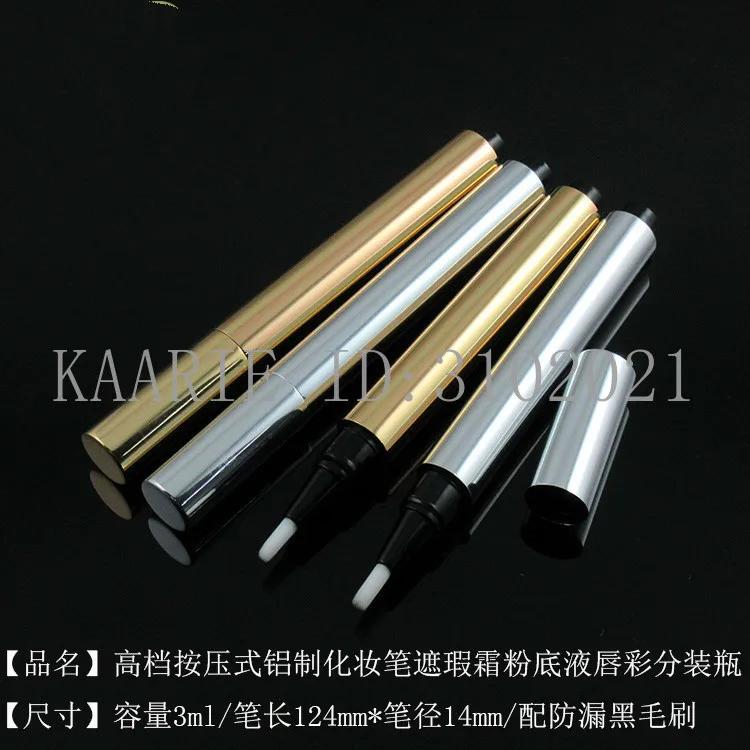 10/30/50/100pcs 3ml Empty DIY Makeup Press The Pen Tooth Whitener Empty Bottle Gold Silver Aluminum Lip Gloss Tube
10/30/50/100pcs 3ml Empty DIY Makeup Press The Pen Tooth Whitener Empty Bottle Gold Silver Aluminum Lip Gloss Tube