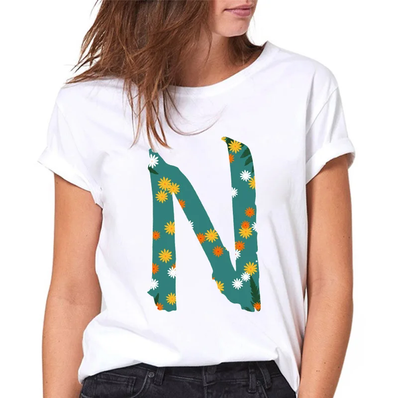 T-shirt Women Summer 26 Alphabet tee shirt femme F Print Ladies Tee Tops White Short Sleeve Casual Korean Style Female Tshirts
T-shirt Women Summer 26 Alphabet tee shirt femme F Print Ladies Tee Tops White Short Sleeve Casual Korean Style Female Tshirts