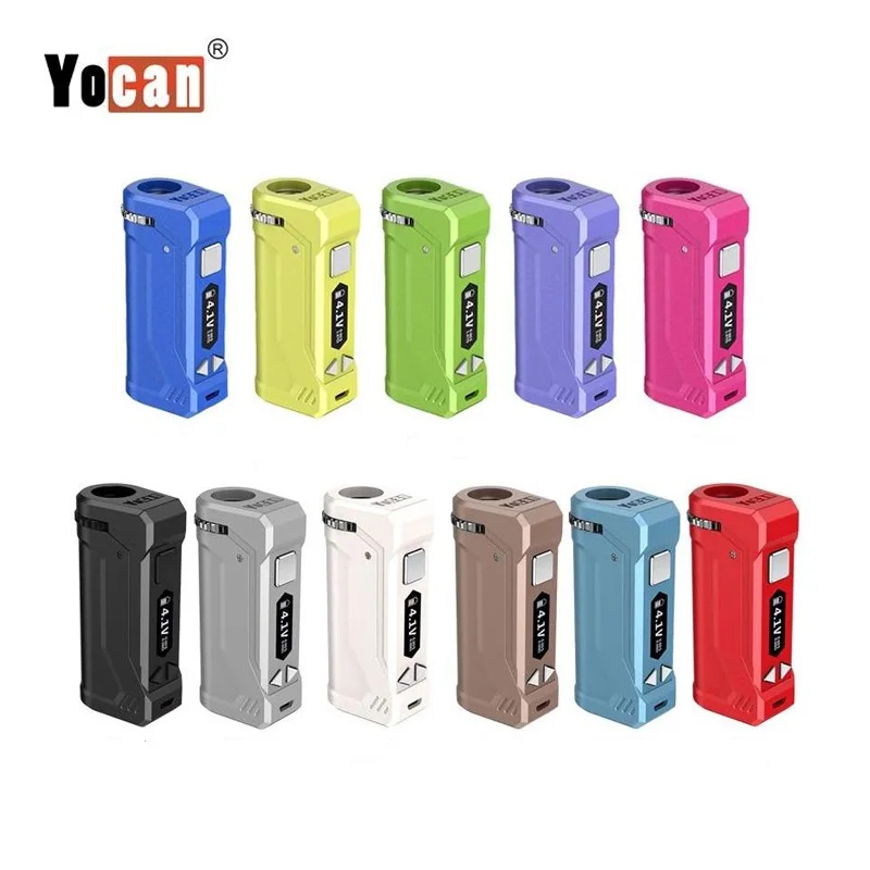 Оригинальный бокс-мод Yocan Uni Pro с регулируемым диаметром напряжения, батарея для вейпа с концентрированным густым масляным картриджем 510
Оригинальный бокс-мод Yocan Uni Pro с регулируемым диаметром напряжения, батарея для вейпа с концентрированным густым масляным картриджем 510