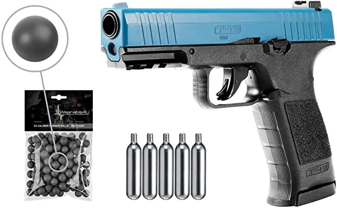 Wearable4U Umarex T4E TPM1 (8XP) .43 Cal Paintball Marker Training armas de co2 gas pistola Tank Bundle Iron Paintings
Wearable4U Umarex T4E TPM1 (8XP) .43 Cal Paintball Marker Training armas de co2 gas pistola Tank Bundle Iron Paintings