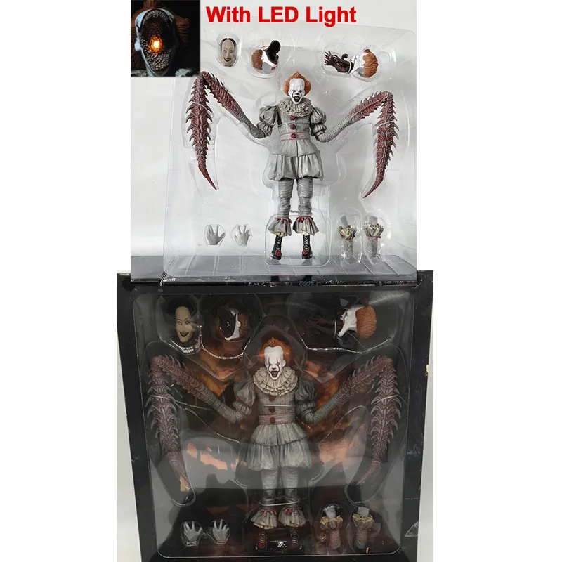 With LED NECA Stephen King's Pennywise Action Figure Horror Toy Doll Christmas Gift
With LED NECA Stephen King's Pennywise Action Figure Horror Toy Doll Christmas Gift