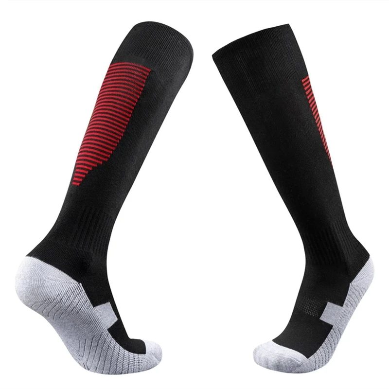 Men High Performance Poly Cushion Soccer Stockings Football Training Moisture Wicking Wearproof Long Calf Sports Socks
Men High Performance Poly Cushion Soccer Stockings Football Training Moisture Wicking Wearproof Long Calf Sports Socks