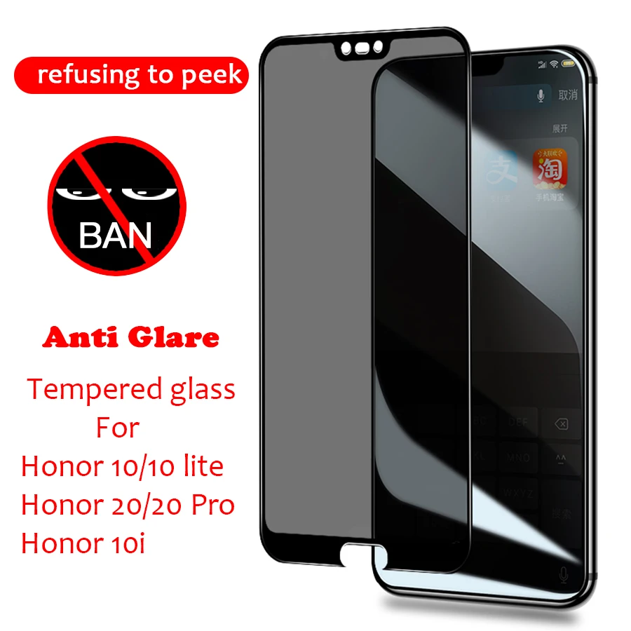 Anti-Peeping Tempered Glass For Huawei honor 10 lite 20 pro Anti Glare Glass For honor 20 pro 10 lite 10i screen Protector
Anti-Peeping Tempered Glass For Huawei honor 10 lite 20 pro Anti Glare Glass For honor 20 pro 10 lite 10i screen Protector