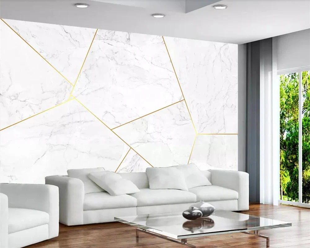 Beibehang customized wallpaper 3d stereo photo mural Nordic high-end marble golden texture geometric background wallpaper
Beibehang customized wallpaper 3d stereo photo mural Nordic high-end marble golden texture geometric background wallpaper