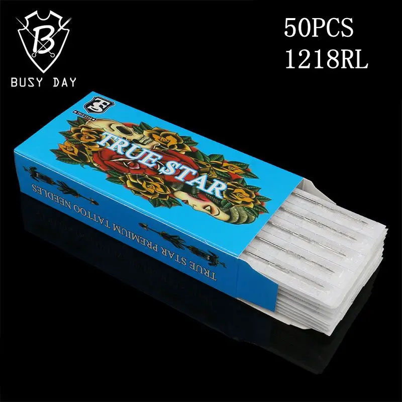 Tattoo Needles 50pcs Premium Tattoo needles 1218RL Round liner Sterilized Stainless Steel needles For Tattoo gun True Star
Tattoo Needles 50pcs Premium Tattoo needles 1218RL Round liner Sterilized Stainless Steel needles For Tattoo gun True Star