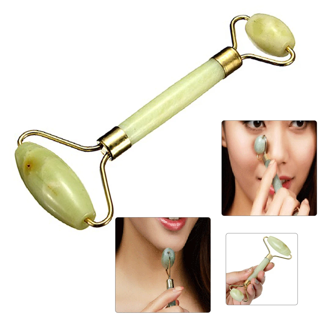 Facial Massage Roller Guasha Board Double Heads Natural Jade Stone Relaxation Slimming Beauty Neck Thin Lift
Facial Massage Roller Guasha Board Double Heads Natural Jade Stone Relaxation Slimming Beauty Neck Thin Lift