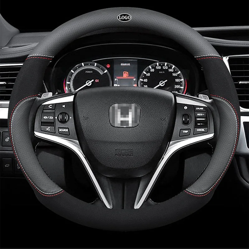 Genuine Leather Car Steering Wheel Cover 15 inch/38cm for Honda Accord City Civic CRV BRV URV HRV Mobilio Odyssey Vezel Stream
Genuine Leather Car Steering Wheel Cover 15 inch/38cm for Honda Accord City Civic CRV BRV URV HRV Mobilio Odyssey Vezel Stream