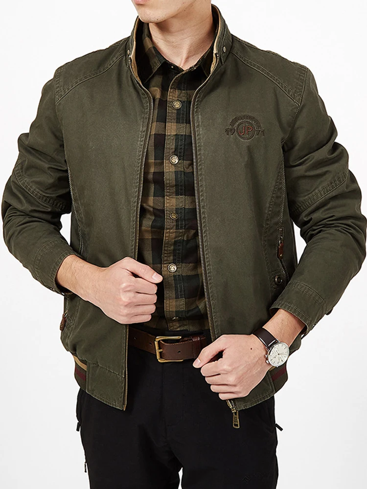 Military Jacket Men Clothes Both Sides Wear Casual Pure Cotton Breathable Autumn Windbreaker Mens Jackets Coats Plus Size M-8XL
Military Jacket Men Clothes Both Sides Wear Casual Pure Cotton Breathable Autumn Windbreaker Mens Jackets Coats Plus Size M-8XL