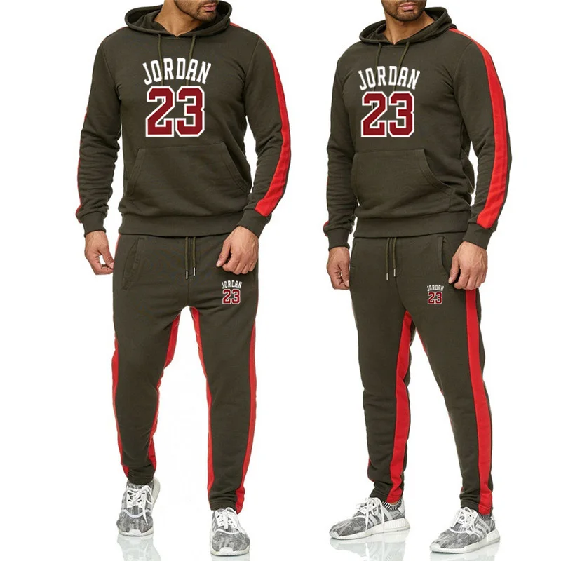 New Tracksuit men hoodie Set off black Sportswear Sets Fleece sweatshirt suit Jordan stripes Sweatpants
New Tracksuit men hoodie Set off black Sportswear Sets Fleece sweatshirt suit Jordan stripes Sweatpants