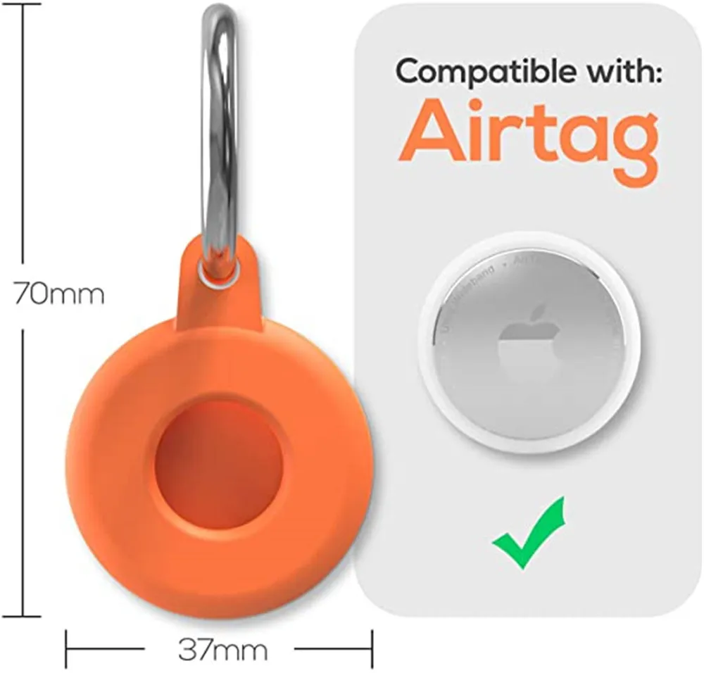 Protective Cover For Aircovered AirTag Case Silicone Protector Bumper Case Compatible with Apple AirTags Tracker Buckle
Protective Cover For Aircovered AirTag Case Silicone Protector Bumper Case Compatible with Apple AirTags Tracker Buckle
