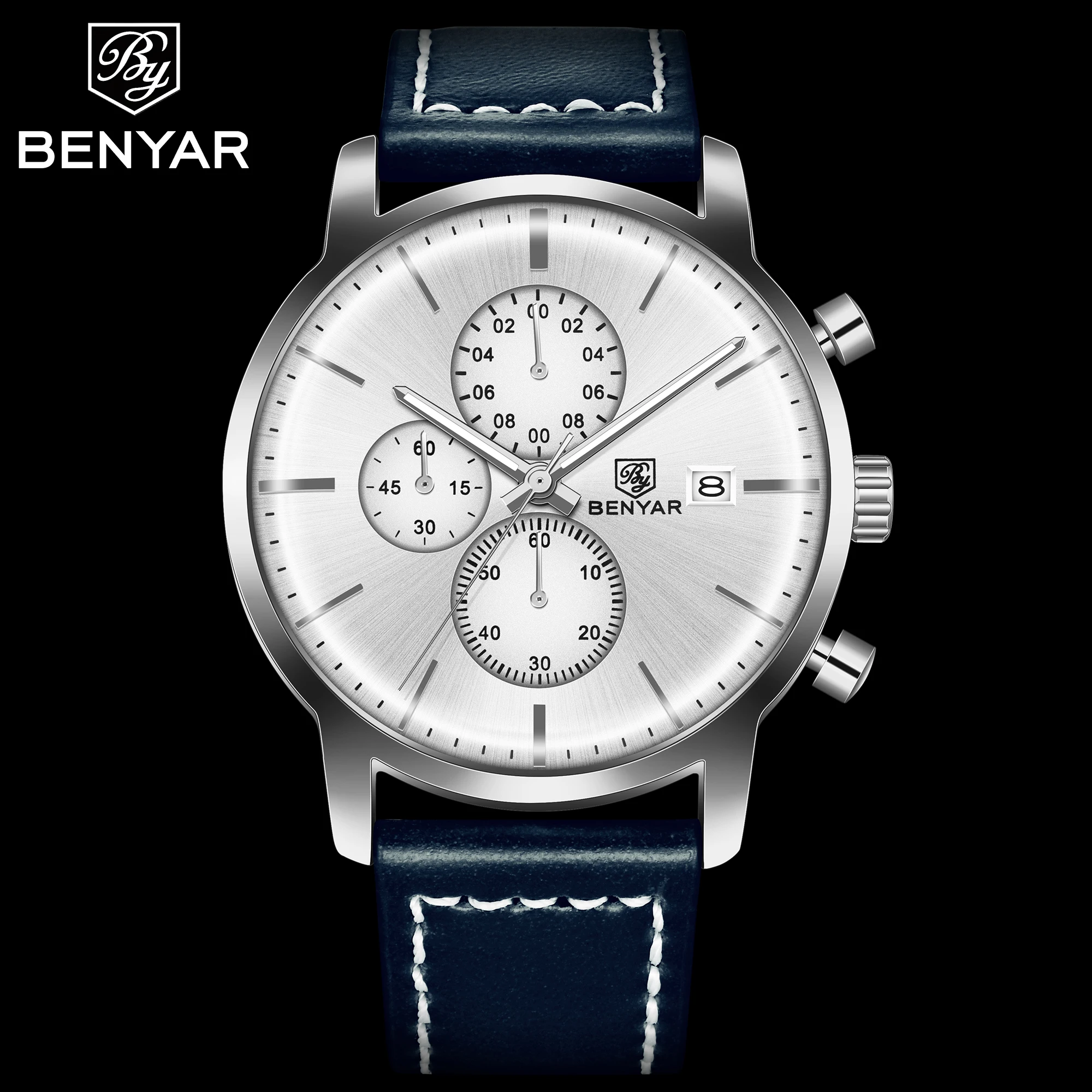 BENYAR 2020 New Men Watch Business Full Steel Quartz Top Brand Luxury Casual Waterproof leather Sports Male WriRelogio Masculino 
BENYAR 2020 New Men Watch Business Full Steel Quartz Top Brand Luxury Casual Waterproof leather Sports Male WriRelogio Masculino