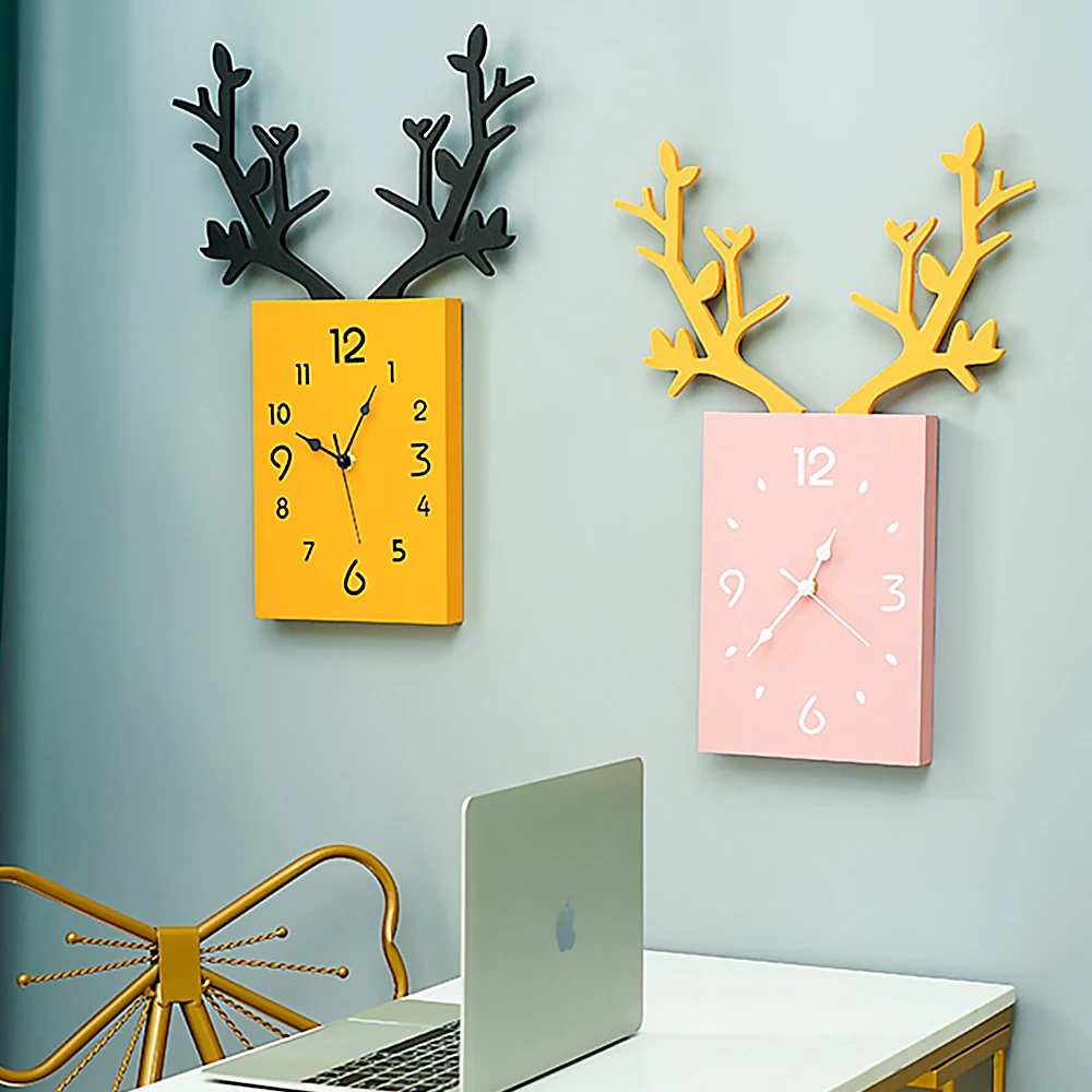 Креативные деревянные часы с рогами, скандинавские простые домашние украшения для гостиной, квадратные настенные часы, деревянные настенные часы для детской спальни
Креативные деревянные часы с рогами, скандинавские простые домашние украшения для гостиной, квадратные настенные часы, деревянные настенные часы для детской спальни