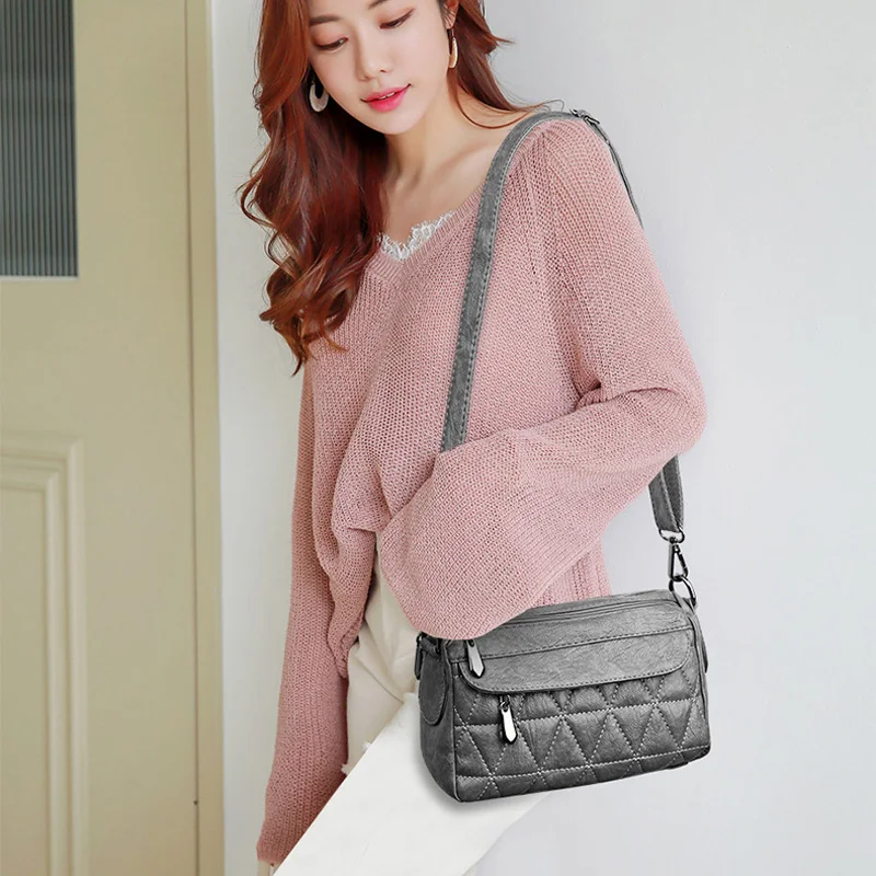 Textured Leather Crossbody Bags for Women Messenger Bags Big Capacity Lady Handbags Casual Shoulder Bag High Quality Bolsa
Textured Leather Crossbody Bags for Women Messenger Bags Big Capacity Lady Handbags Casual Shoulder Bag High Quality Bolsa