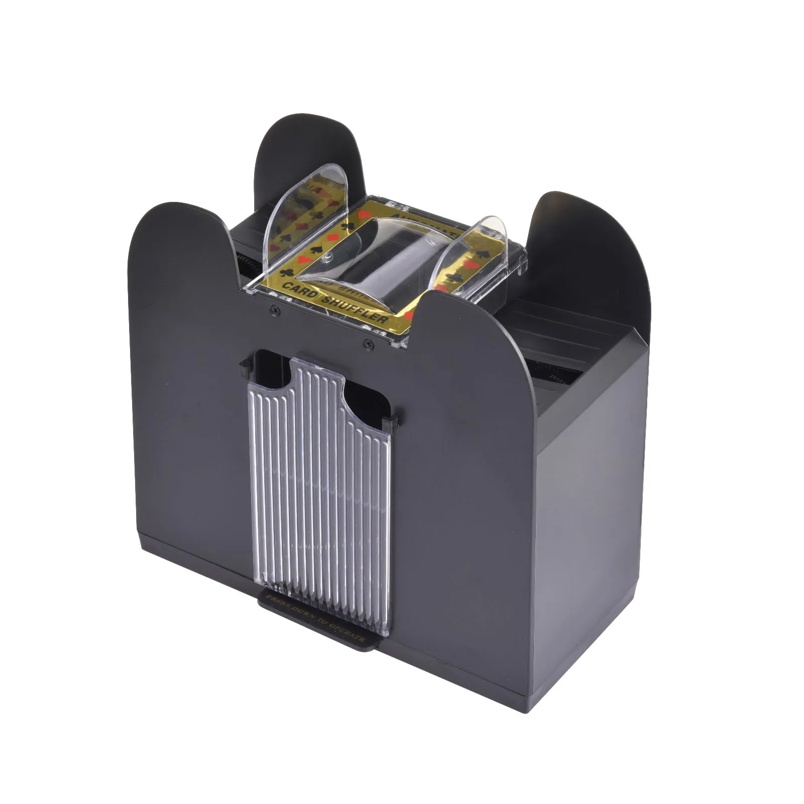 Battery Operated 6 Deck Automatic Card Shuffler Portable Bridge Entertainment Mixer Sorter Machine Electric For Poker Table Game
Battery Operated 6 Deck Automatic Card Shuffler Portable Bridge Entertainment Mixer Sorter Machine Electric For Poker Table Game