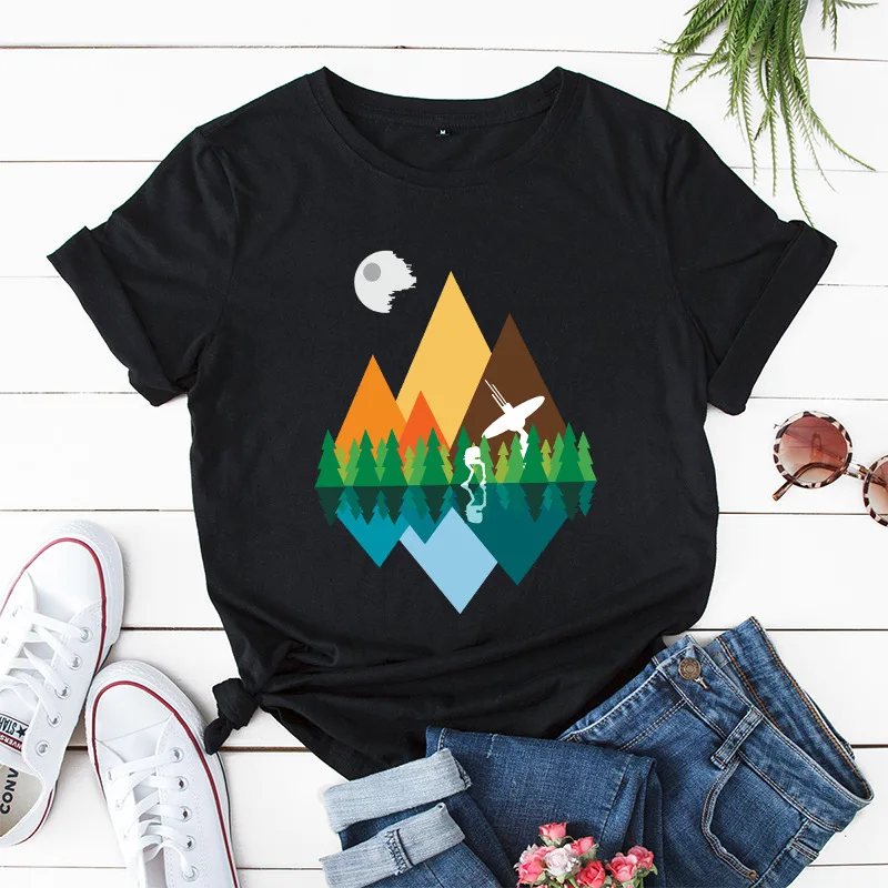 Women Tshirt Summer Print Cotton Tee Shirt Casual Beautiful Scenery Cartoon Tops Harajuku Aesthetic Plus Size 5XL Basic T-Shirt
Women Tshirt Summer Print Cotton Tee Shirt Casual Beautiful Scenery Cartoon Tops Harajuku Aesthetic Plus Size 5XL Basic T-Shirt