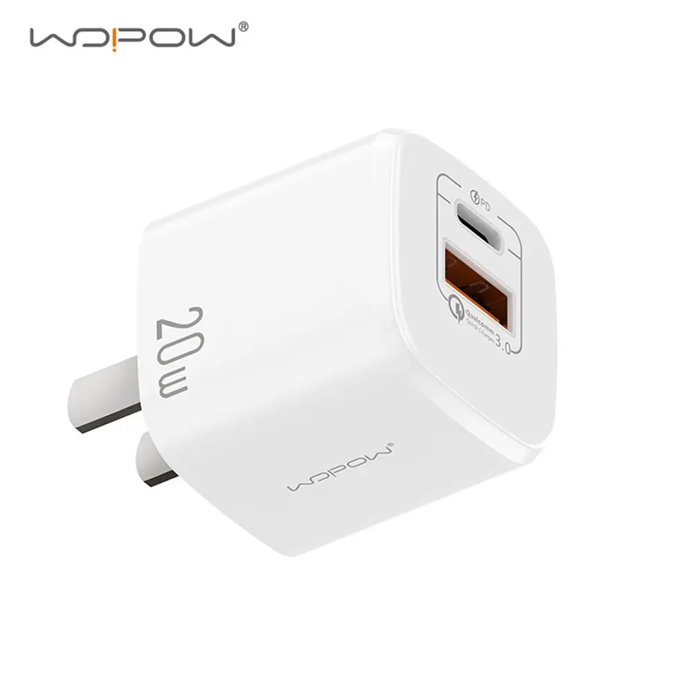 WOPOW PD 20W USB C Charger QC 3.0 2 Port Fast Phone Charge Wall Adapter For iPhone 12 11 AirPods iPad Huawei Xiaomi Samsung
WOPOW PD 20W USB C Charger QC 3.0 2 Port Fast Phone Charge Wall Adapter For iPhone 12 11 AirPods iPad Huawei Xiaomi Samsung