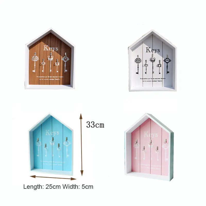 'The Key Cabinet Wall Mounted Wooden Key Chain Organizer with 5 Key Holder Decorative Rural House Shape Key Storage Box 889
'The Key Cabinet Wall Mounted Wooden Key Chain Organizer with 5 Key Holder Decorative Rural House Shape Key Storage Box 889