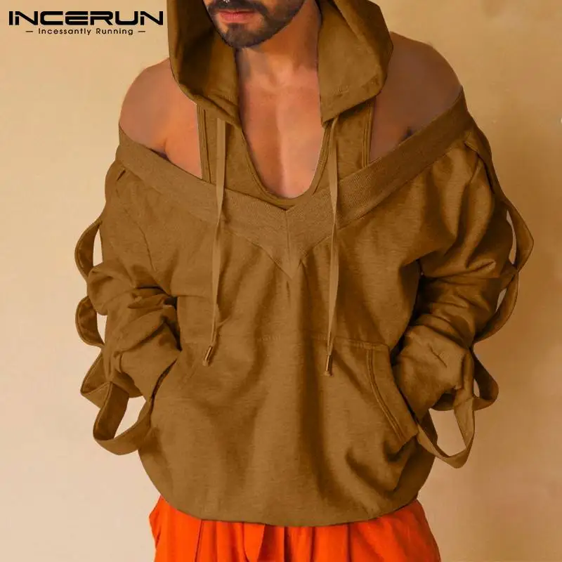 INCERUN Tops 2021 Men Fashion Hoodies Fashion Long Sleeves Off Shoulder Leisure Hoodies Off-the-shoulder Hooded Sweatshirt S-5XL
INCERUN Tops 2021 Men Fashion Hoodies Fashion Long Sleeves Off Shoulder Leisure Hoodies Off-the-shoulder Hooded Sweatshirt S-5XL