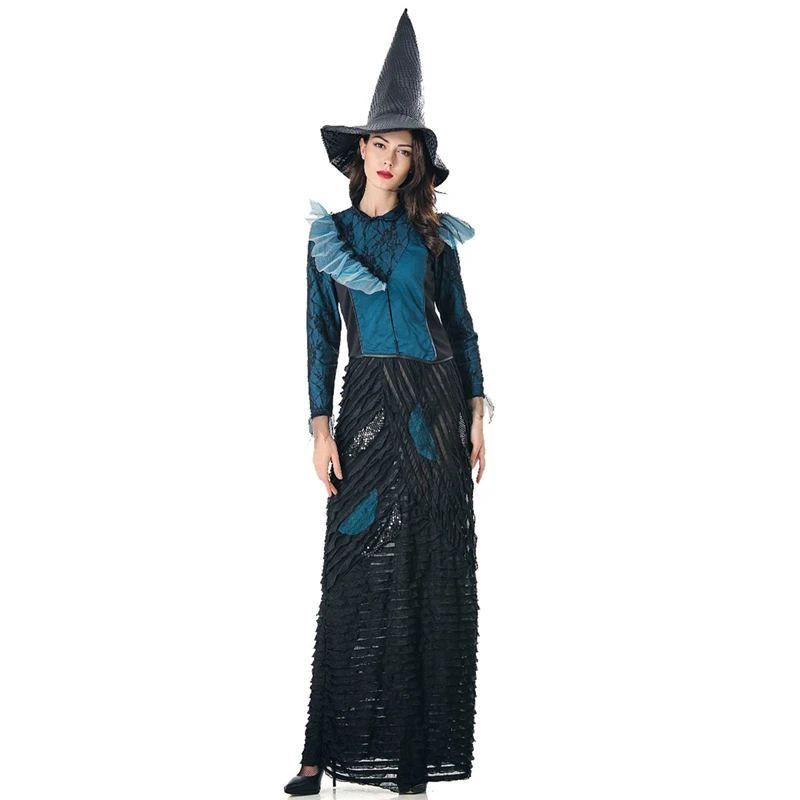 Halloween Cosplay Dress Black Witch Adult Clothing Suit COS Apparel Prom Party Clothes Christmas Party 
Halloween Cosplay Dress Black Witch Adult Clothing Suit COS Apparel Prom Party Clothes Christmas Party