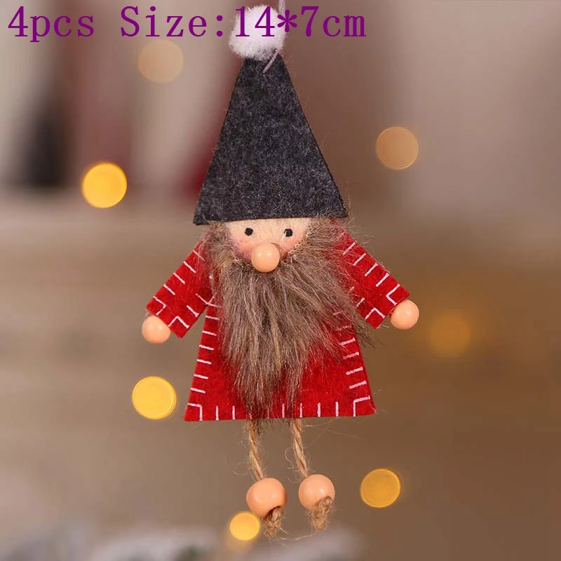 4pcs Santa Claus Doll Pendant Fabric Forester Hanging Ornaments Christmas Decoration For Home Christmas Tree Children Present
4pcs Santa Claus Doll Pendant Fabric Forester Hanging Ornaments Christmas Decoration For Home Christmas Tree Children Present