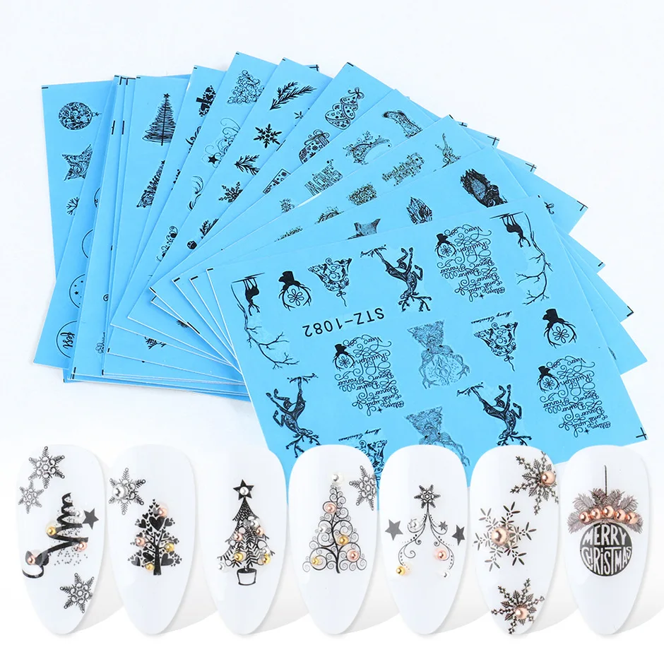 16pcs/Set Nail Stickers Christmas Series Tree Snowman Star Deer Sliders for Nails Manicure Winter Decorations Nails DIY Tools
16pcs/Set Nail Stickers Christmas Series Tree Snowman Star Deer Sliders for Nails Manicure Winter Decorations Nails DIY Tools