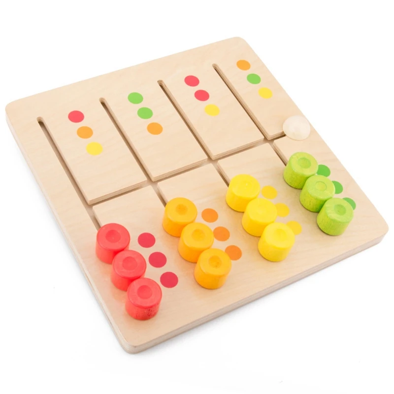 Wooden Montessori Toy Color Matching Game Learning Board Logical Reasoning Training Children Kids Educational Toys
Wooden Montessori Toy Color Matching Game Learning Board Logical Reasoning Training Children Kids Educational Toys